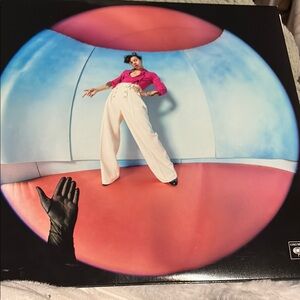 Pink Blouse with White Wide-Leg Pants